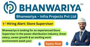 Store Supervisor Job Description Job in Jaipur Rajasthan