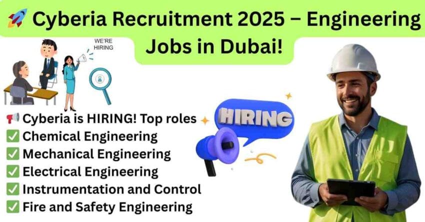 Chemical Engineering Jobs in Dubai, Mechanical Engineering Jobs in Dubai, Electrical Engineering Jobs in Dubai, Instrumentation and Control Engineering Jobs in Dubai, Fire and Safety Jobs in Dubai – Apply Now 2025