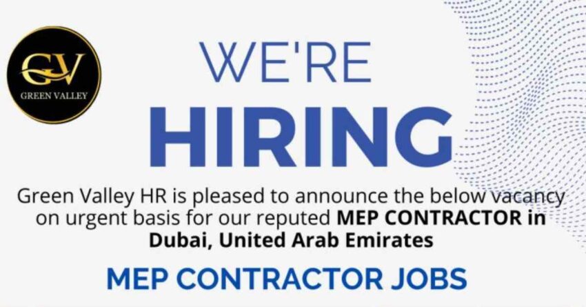 Urgent Hiring: MEP Engineer Jobs in Dubai | High-Salary Engineering Jobs in Dubai | Apply for MEP Jobs in Dubai Today!