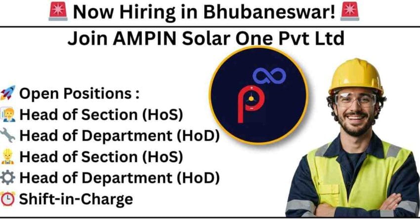 Latest Jobs in Bhubaneswar | Apply Now for Top Job Vacancy in Bhubaneswar at AMPIN Solar 2025