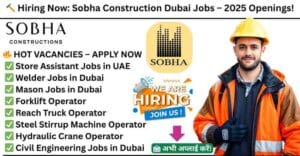 Sobha Construction Dubai Jobs | Sobha Construction Job Vacancy | Construction Jobs in Dubai | Dubai Jobs for Indians | Store Assistant Jobs in UAE | Welder Jobs in Dubai | Mason Jobs in Dubai | Civil Engineering Jobs in Dubai – Apply Now 2025