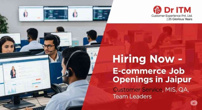 Dr ITM Hiring for E-commerce Job Openings in Jaipur, Customer Service Jobs in Jaipur, Team Leader Jobs in Jaipur, Quality Analyst Jobs in Jaipur, Call Center Jobs in Jaipur, MIS Executive Jobs in Jaipur
