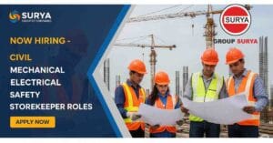 Apply Now: Civil Engineering Jobs in India, Mechanical Engineer Jobs in Construction, Project Manager Civil Jobs, Site Engineer Jobs for Freshers, Safety Officer Jobs in Construction, Electrical Estimator Jobs in India, Storekeeper Jobs in Construction Company, Quality Engineer Jobs in Civil Engineering
