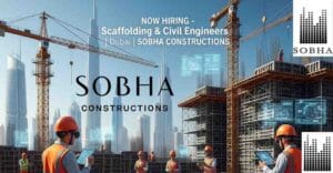 Now Hiring at Sobha Constructions Dubai: Scaffolding Engineer Jobs, Formwork Engineer Vacancies, Civil Engineering & Construction Supervisor Jobs in UAE & GCC – Apply for High Rise, Plant and Machinery Division Careers Today