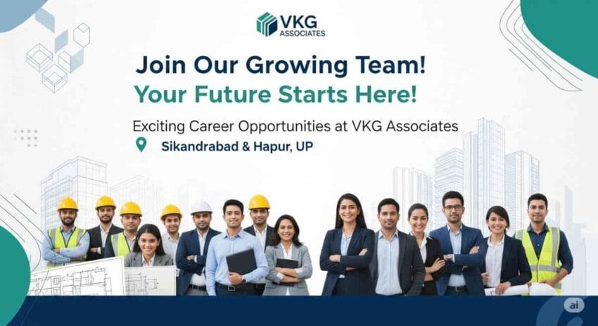 Civil Engineer Jobs India | Construction Jobs Sikandrabad Hapur | Project Manager Construction | Material Management Jobs | Billing & Planning Engineer | ERP NAV Jobs India: Apply Now at VKG Associates!