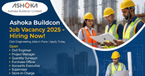 Ashoka Buildcon Job Vacancy | Civil Engineering Jobs in Pune | Construction Project Manager Jobs in India | Quantity Surveyor Jobs in Construction | Purchase Officer Jobs in Infrastructure Companies | Supervisor Jobs in Construction Sites | Accounts Executive Jobs in Construction Industry | Store In Charge Job Vacancy in Pune