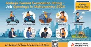 Job Openings in Maharashtra 2025 – Skill Development Jobs in Maharashtra, EV Technician Jobs in India, Solar PV Installer Jobs in Maharashtra, Data Analyst Jobs for Freshers in Maharashtra, Accountant Jobs in Aurangabad, Placement Officer Jobs in Maharashtra, Project Coordinator Agriculture Jobs