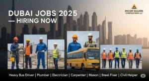 Dubai jobs – Heavy bus driver jobs in Dubai, Plumber jobs in Dubai, Electrician jobs in Dubai, Carpenter jobs in Dubai, Mason jobs in Dubai, Steel fixer jobs in Dubai, Civil helper jobs in Dubai