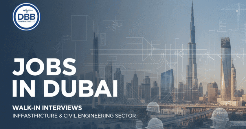 Dubai Walk-In Interview 2025 | Civil Engineering Jobs Dubai, Infrastructure Jobs UAE, Construction Manager Jobs Dubai, Road & Bridge Engineer Vacancies UAE, Land Surveyor Jobs Dubai, RTA Experienced Engineer Positions UAE, Planning Engineer Jobs Dubai, Draftsman Jobs UAE
