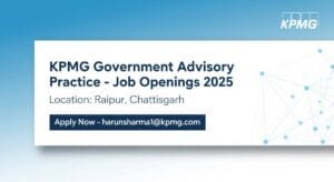 KPMG Government Jobs 2025 – Build Strong Careers in Project Management, Climate Change, Environmental Science, Environmental Engineering, Hydrology Services & Water and Wastewater Treatment