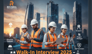 Walk-in Interview for Engineers in Bangalore 2025 | Civil Engineer Jobs, Site Supervisor Jobs, Surveyor Jobs, Electrical Engineer Jobs, Mechanical Engineer Jobs, Lab Technician Jobs, Project Manager Jobs & High Rise Building Construction Jobs in Top Construction Company Jobs in Bangalore