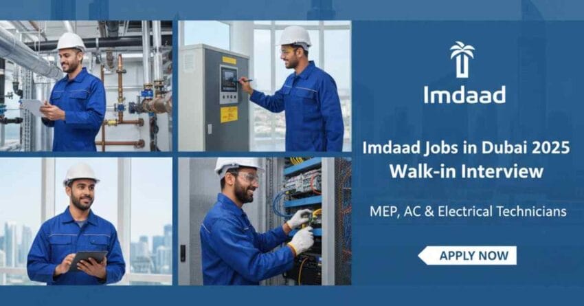 Imdaad Jobs in Dubai | Walk in Interview in Dubai | MEP Technician Vacancies Dubai | AC Technician Jobs UAE | Electrical Technician Walk-in Dubai | Dubai Facilities Management Jobs | UAE Technician Walk-in Interviews | Imdaad Careers Dubai 2025 | Facilities Management Technician Roles | Imdaad Walk-in Interview Dubai