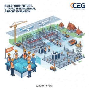 CEG Engineering Hiring Now: Thailand Airport Expansion Jobs, Engineering Jobs Thailand Airport Project, Airport Infrastructure Careers Thailand, Senior Engineer Jobs Thailand Aviation, U-Tapao International Airport Recruitment, Quality Assurance Engineer Airport Construction Thailand, Project Safety Specialist Jobs Thailand Airport, Architect Jobs Thailand Airport Expansion