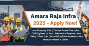 🏗️ Amara Raja Infra Jobs 2025 | Heavy Industry Jobs | Thermal Power Plant Jobs | Civil Engineer Jobs in Madhya Pradesh & Odisha | Electrical Engineer Jobs | Mechanical Engineer Walk-in Jobs Amara Raja | Heavy Industry Safety Officer Jobs Odisha | Store Officer Account Assistant Jobs Heavy Industry Odisha | Civil Execution Site Supervisor Jobs Odisha Heavy Infra Exciting Heavy industry safety officer jobs Odisha 2025 Amara Raja Infra jobs Civil engineer in Madhya Pradesh