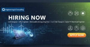 Civil Designer Jobs EPC Engineer Jobs Renewable Energy Engineer Jobs Civil Design Engineer Jobs Near Me Civil CAD Designer Jobs Solar Engineer Jobs in India Solar PV Electrical Engineer Jobs Mechanical and Electrical Engineer Jobs