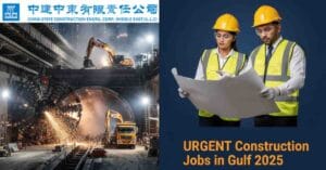 Latest Job Openings in Dubai | Construction Jobs in Gulf – China State Construction Jobs, Civil Surveyor Jobs in Dubai, Site Engineer Vacancy in Dubai, HSE Manager Jobs in Dubai, Civil Engineering Jobs in Dubai, NDRC Jobs & Underground Metro Projects Job for Job in Middle East for Indian