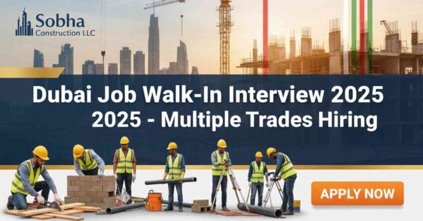 Dubai job vacancy 2025 | Dubai walk in interview today | Gulf job vacancy for Indians | Dubai construction jobs vacancy | UAE free recruitment jobs | Jebel Ali job vacancy | Jebel Ali industrial area jobs | Dubai technician job vacancy | Dubai labour job vacancy | Dubai carpenter job vacancy | Dubai mason job vacancy | Dubai pipe fitter job vacancy | Dubai walk in interview for skilled workers | Dubai accommodation jobs