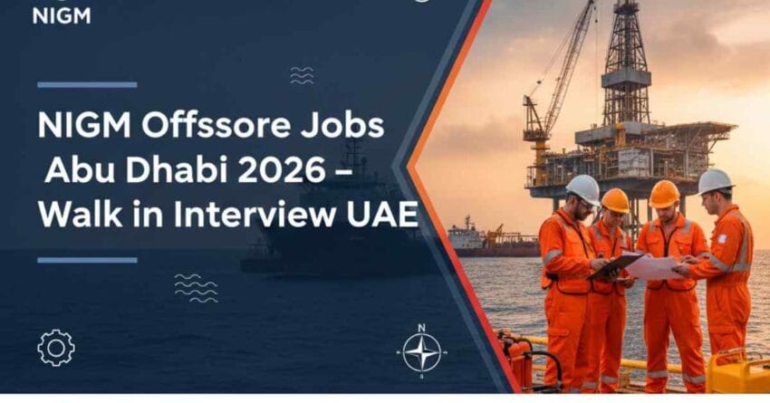 Exciting Offshore jobs in Abu Dhabi 2026 Lifting Supervisor offshore vacancy