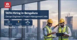 TATA jobs in Bengaluru, design engineer jobs in Bengaluru, project management jobs in Bengaluru, mechanical engineer jobs Bengaluru, electrical engineer jobs Bengaluru, civil engineer jobs Bengaluru,