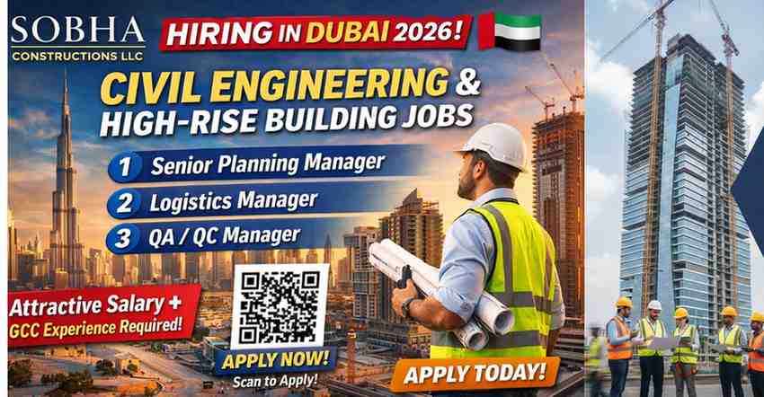 Sobha Constructions Dubai jobs,Exciting Sobha Constructions Dubai Hiring 2026 | Civil Jobs UAE