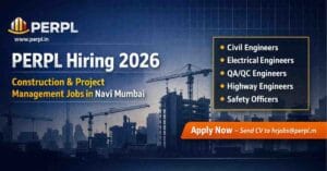 Apply for PERPL jobs in Navi Mumbai 2026. Explore civil engineering and project management jobs in Navi Mumbai with real estate and infrastructure projects.