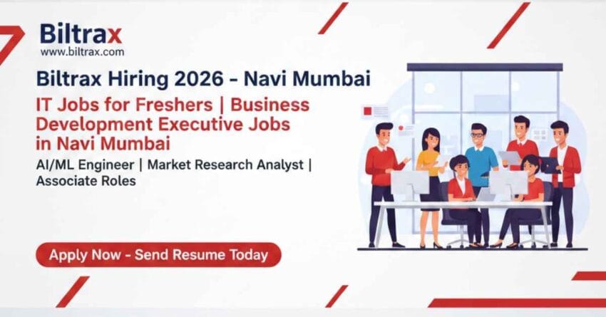 Jobs for Data Science Freshers | Biltrax Navi Mumbai 2026