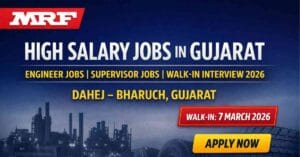 Engineer Jobs in Gujarat 2026 MRF Hiring Manufacturing Jobs