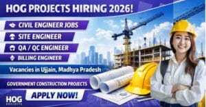 Latest Civil Engineer Jobs in ujjain India 2026 | Site Engineer, QA/QC, Billing Engineer Vacancies