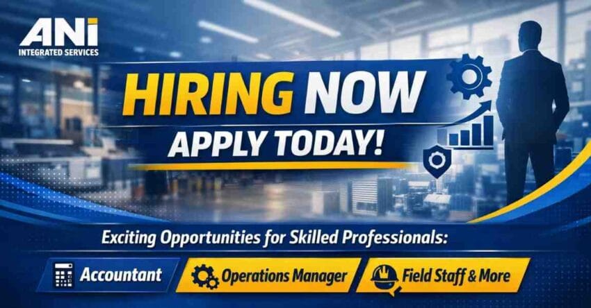 Latest Jobs in Navi Mumbai 2026 at ANI Integrated Services | Construction & Project Management Job Vacancy