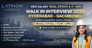 SAP Jobs in Hyderabad Walk In 2026 – High Salary Openings in Gachibowli