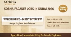 Sobha Facades Jobs in Dubai 2026 Walk In Drive