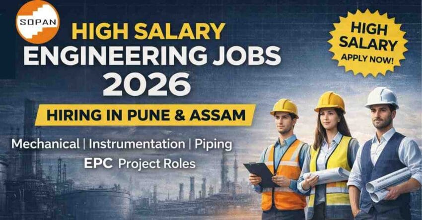 Sopan High Salary Engineering Jobs in Pune 2026 – Mechanical, Instrumentation & EPC Project Manager Openings Apply Now
