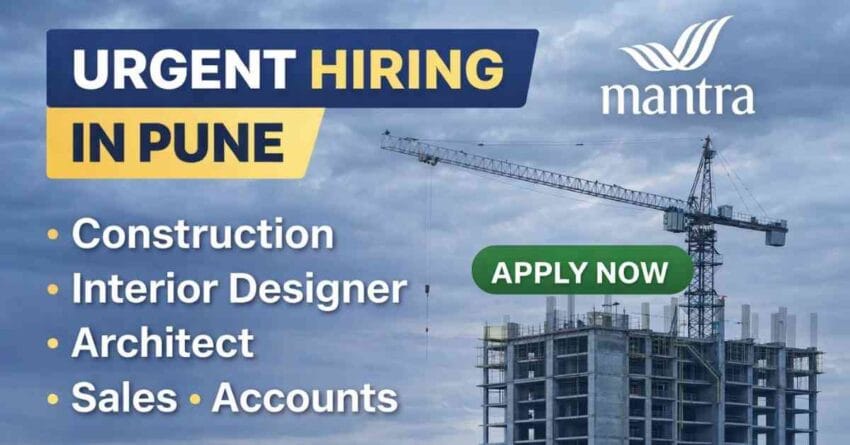 Urgent Interior Designer Jobs in Pune | Construction & Real Estate Hiring