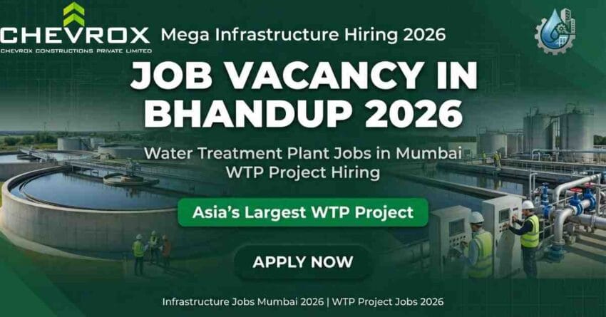 Urgent Job Vacancy in Bhandup 2026 Water Treatment Plant Jobs Mumbai