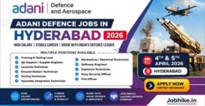 Adani Defence Jobs in Hyderabad 2026 Apply Now for Latest Aerospace & Engineering Jobs