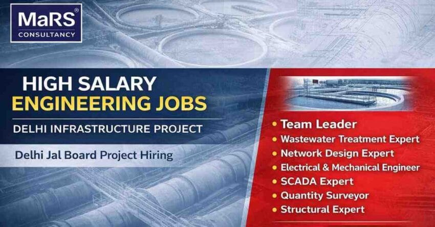 Delhi Jal Board Tender Jobs 2026 Civil & STP Engineers Delhi