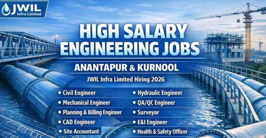 JWIL Infra Limited Engineering Jobs in Anantapur 2026
