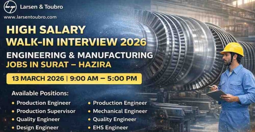 L&T Energy Hydrocarbon Walk-In Interview 2026 Surat