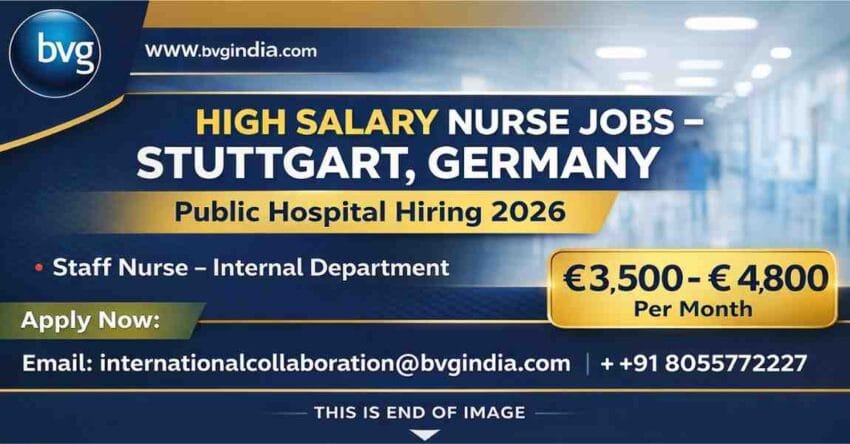 Nursing Jobs in Germany for Indian Nurses 2026 – Stuttgart Public Hospital Hiring Apply Now