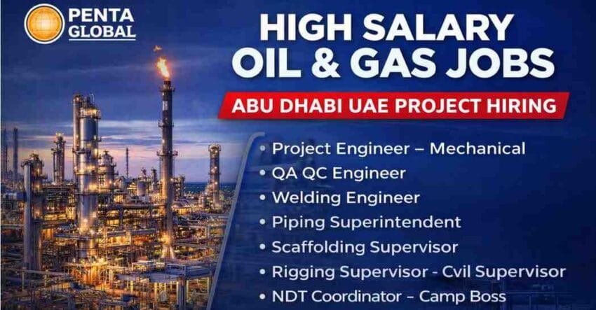 Oil and Gas Jobs in Abu Dhabi 2026 – Penta Global Engineering