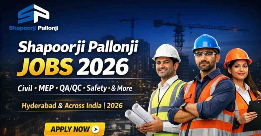Shapoorji Pallonji Jobs 2026 187 Engineering Vacancies