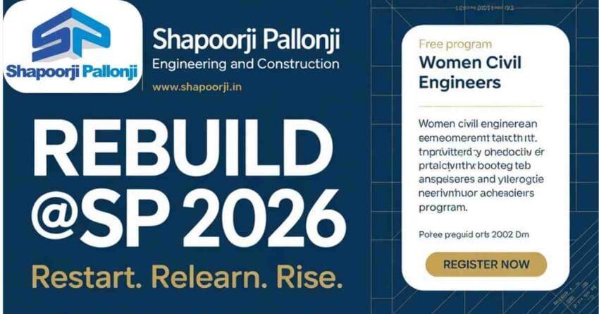 Shapoorji Pallonji women civil engineer jobs India