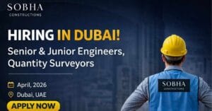 Sobha Constructions careers Dubai 2026 (Visa Sponsored)