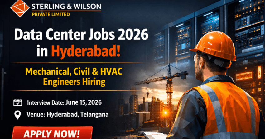 Sterling Wilson data center jobs Hyderabad 2026 | Hiring