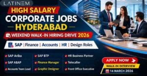 Walk in interview in Hyderabad for SAP jobs in Hyderabad, finance jobs in Hyderabad and accounts jobs in Hyderabad.