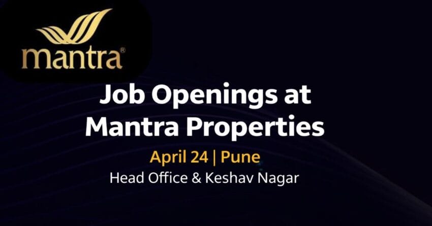 mantra properties jobs pune 2026 – 11 Jobs in Pune