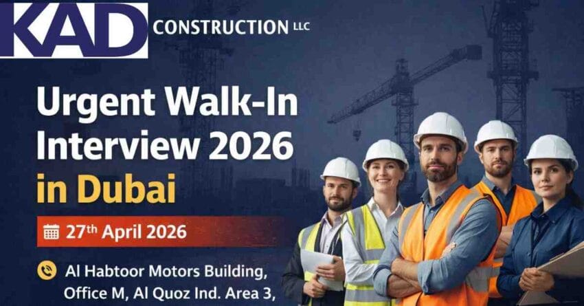 Exciting Construction Jobs in Dubai 2026 KAD Construction