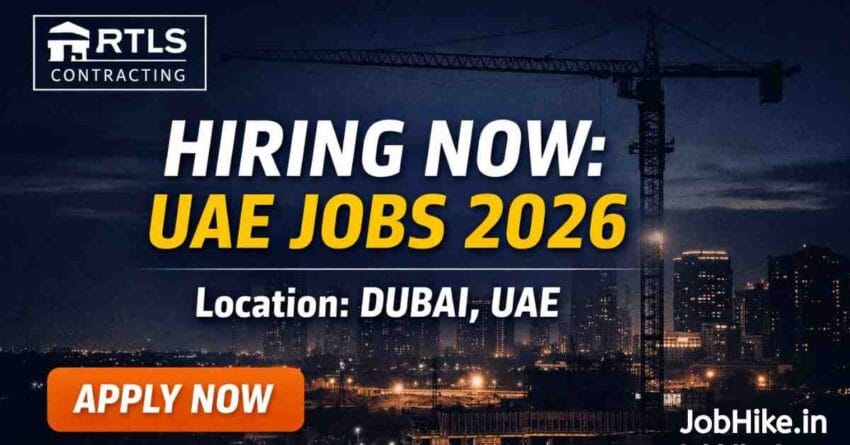 construction jobs in UAE for Indian engineers 2026 RATLS