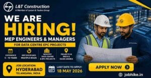 Exciting L&T Construction MEP Engineer Jobs Hyderabad 2026