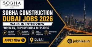 Foreman jobs in Dubai - HVAC - electrical - plumbing - MEP jobs 2026